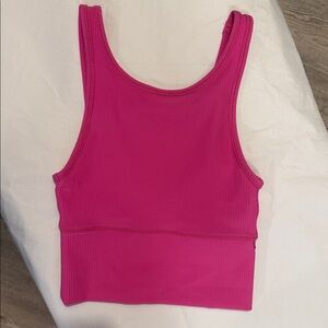 Lululemon Power Pivot Tank EUC – Sonic Pink – Size 0